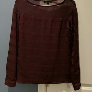 Maroon Banana Republic shirt